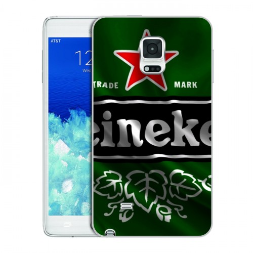 Дизайнерский пластиковый чехол для Samsung Galaxy Note Edge Heineken