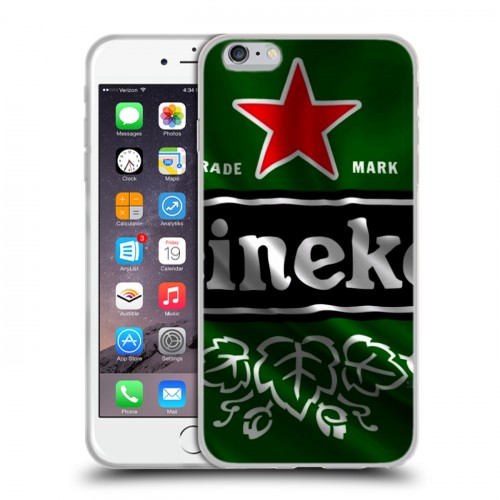 Дизайнерский силиконовый чехол для Iphone 6 Plus/6s Plus Heineken