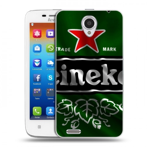 Дизайнерский пластиковый чехол для Lenovo S650 Ideaphone Heineken