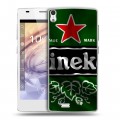 Дизайнерский пластиковый чехол для Prestigio Grace Heineken