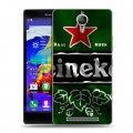 Дизайнерский пластиковый чехол для Lenovo P90 Heineken