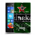 Дизайнерский пластиковый чехол для Microsoft Lumia 435 Heineken