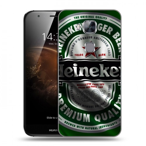 Дизайнерский пластиковый чехол для Huawei G8 Heineken