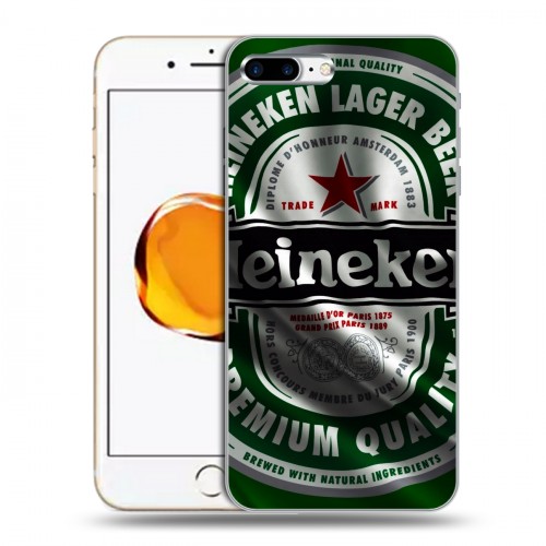 Дизайнерский пластиковый чехол для Iphone 7 Plus / 8 Plus Heineken