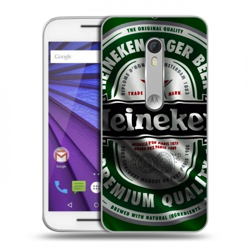 Дизайнерский пластиковый чехол для Lenovo Moto G Heineken