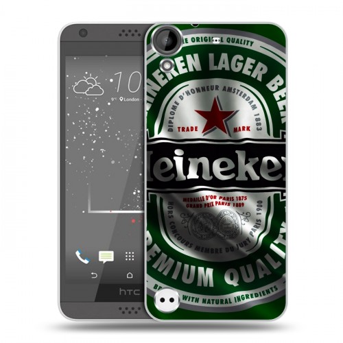 Дизайнерский пластиковый чехол для HTC Desire 530 Heineken