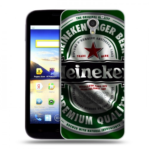 Дизайнерский пластиковый чехол для ZTE Blade A510 Heineken