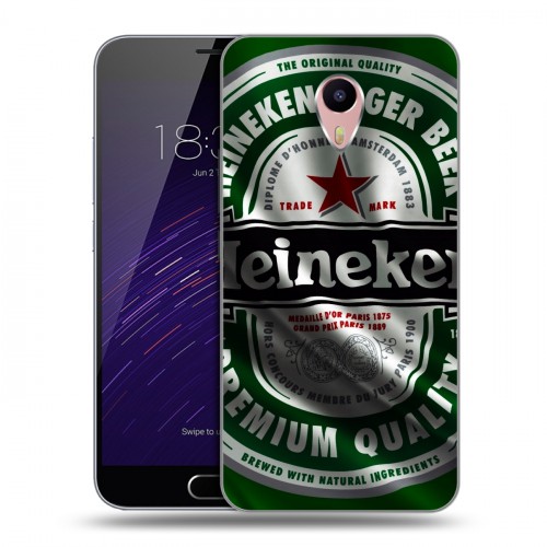 Дизайнерский пластиковый чехол для Meizu M3 Max Heineken