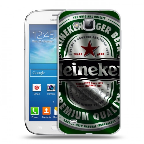 Дизайнерский пластиковый чехол для Samsung Galaxy Premier Heineken