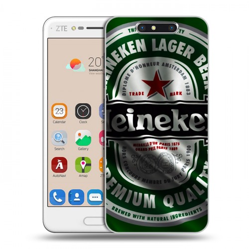 Дизайнерский пластиковый чехол для ZTE Blade V8 Heineken