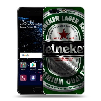 Дизайнерский силиконовый чехол для Huawei P10 Plus Heineken (на заказ)