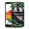 Дизайнерский пластиковый чехол для LG Stylus 3 Heineken