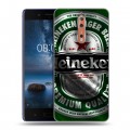 Дизайнерский пластиковый чехол для Nokia 8 Heineken