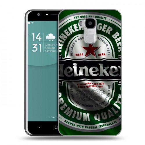 Дизайнерский пластиковый чехол для Doogee Y6 Heineken