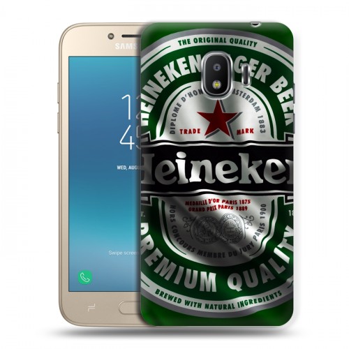 Дизайнерский пластиковый чехол для Samsung Galaxy J2 (2018) Heineken