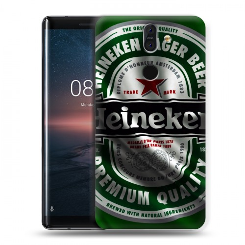 Дизайнерский пластиковый чехол для Nokia 8 Sirocco Heineken