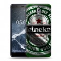 Дизайнерский силиконовый чехол для Nokia 3.1 Heineken