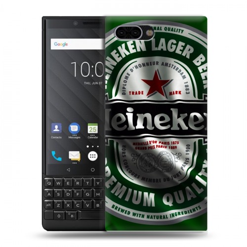 Дизайнерский пластиковый чехол для BlackBerry KEY2 Heineken