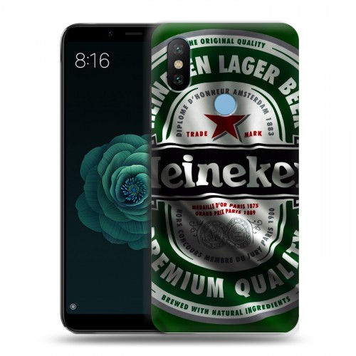 Дизайнерский силиконовый чехол для Xiaomi Mi A2 Heineken