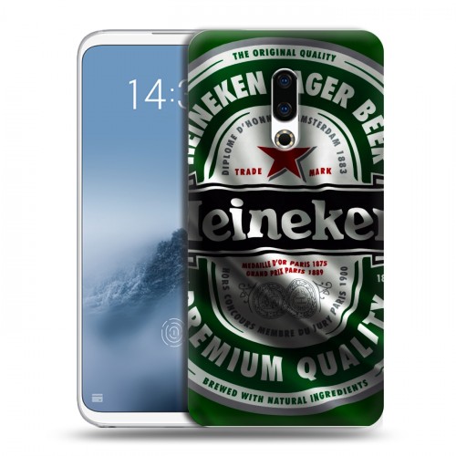 Дизайнерский пластиковый чехол для Meizu 16th Plus Heineken
