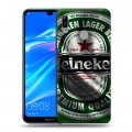 Дизайнерский пластиковый чехол для Huawei Y6 (2019) Heineken