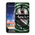 Дизайнерский пластиковый чехол для Nokia 2.2 Heineken