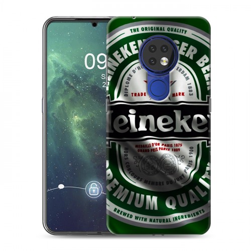 Дизайнерский силиконовый чехол для Nokia 6.2 Heineken