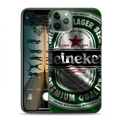 Дизайнерский пластиковый чехол для Iphone 11 Pro Heineken