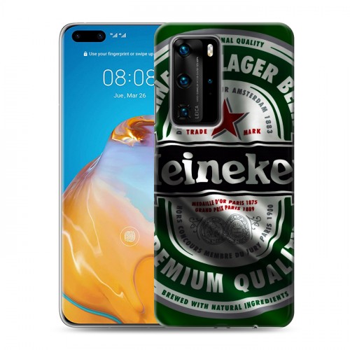 Дизайнерский пластиковый чехол для Huawei P40 Pro Heineken