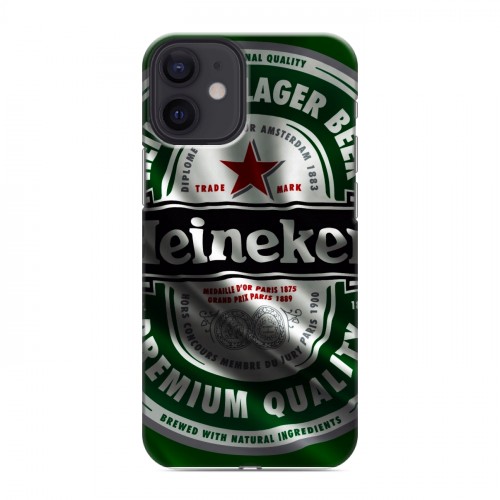 Дизайнерский пластиковый чехол для Iphone 12 Mini Heineken