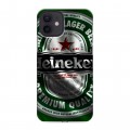 Дизайнерский силиконовый чехол для Iphone 12 Heineken