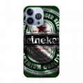 Дизайнерский силиконовый чехол для Iphone 13 Pro Heineken