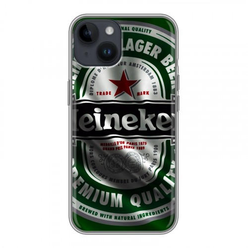 Дизайнерский пластиковый чехол для Iphone 14 Heineken