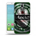 Дизайнерский силиконовый чехол для Alcatel One Touch Idol Heineken