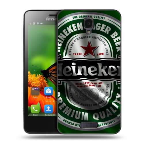 Дизайнерский пластиковый чехол для Lenovo S660 Heineken