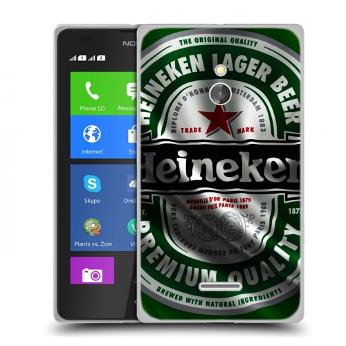 Дизайнерский силиконовый чехол для Nokia XL Heineken