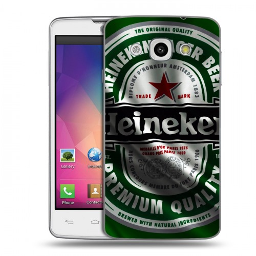 Дизайнерский пластиковый чехол для LG L60 Heineken