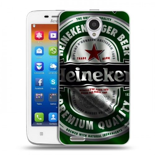 Дизайнерский пластиковый чехол для Lenovo S650 Ideaphone Heineken