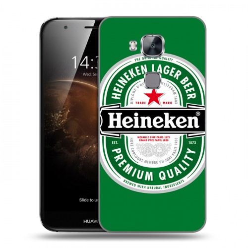 Дизайнерский пластиковый чехол для Huawei G8 Heineken