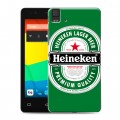 Дизайнерский силиконовый чехол для BQ Aquaris E4.5 Heineken