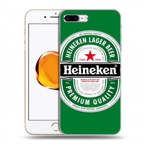 Дизайнерский пластиковый чехол для Iphone 7 Plus / 8 Plus Heineken