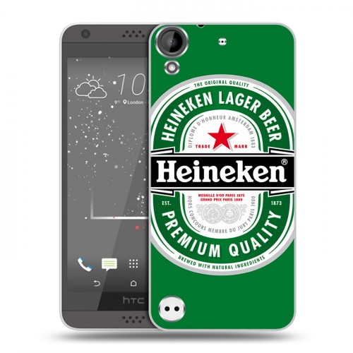 Дизайнерский пластиковый чехол для HTC Desire 530 Heineken