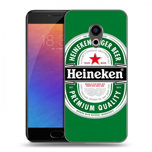 Дизайнерский пластиковый чехол для Meizu Pro 6 Heineken