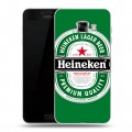 Дизайнерский пластиковый чехол для Samsung Galaxy C7 Heineken