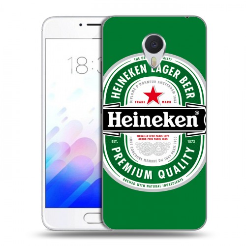 Дизайнерский пластиковый чехол для Meizu M3E Heineken