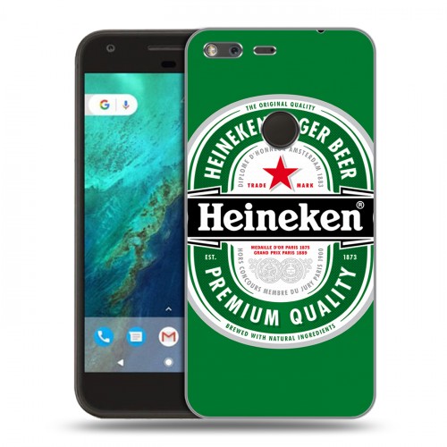 Дизайнерский пластиковый чехол для Google Pixel Heineken