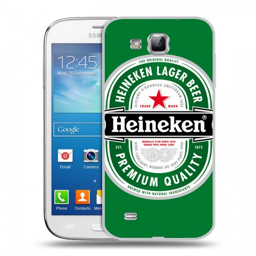 Дизайнерский пластиковый чехол для Samsung Galaxy Premier Heineken