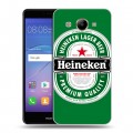 Дизайнерский пластиковый чехол для Huawei Y3 (2017) Heineken