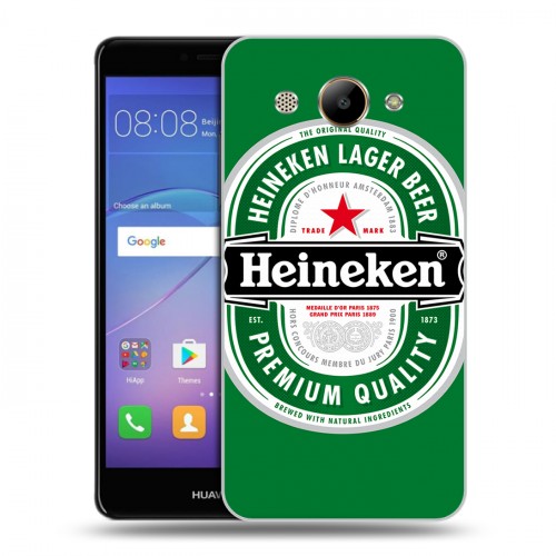 Дизайнерский пластиковый чехол для Huawei Y3 (2017) Heineken