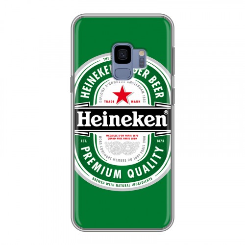 Дизайнерский пластиковый чехол для Samsung Galaxy S9 Heineken